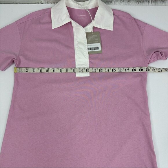 Everlane Women's NWT Mauve Purple The Organic Cotton Polo Shirt Dress S/C40 - Picture 13 of 15